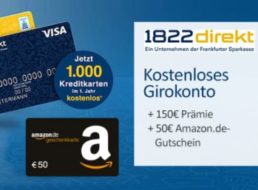 Knaller: 200 Euro Bonus zum kostenlosen Girokonto der 1822direkt