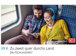 Travelzoo: “Quer durchs Land”-Tickets für 39 statt 52 Euro