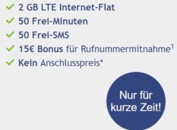 Vodafone: Smart Surf LTE mit zwei GByte LTE für 3,99 Euro im Monat