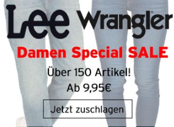 Jeans Direct: Markenjeans von Lee und Wrangler ab 19,99 Euro