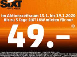 Penny: Transporter bei Sixt für pauschal 49 Euro