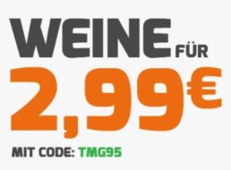 Weinvorteil: Aktionsweine dank Gutschein für je 2,99 Euro