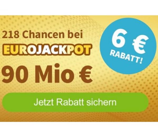 Euro-Jackpot: Beim Rekordstand gratis oder mit 6 Euro Rabatt mitspielen