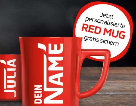 Gratis Rote Kaffeetasse Von Nescafe Mit Eigenem Namen Discountfan De