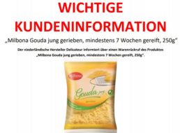 Rückruf: Lidl rüft Käse wegen Plastikteilen zurück