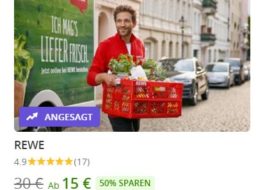 Rewe-Lieferservice: Rabatt von 20 Prozent für Neukunden via Groupon