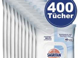 Sagrotan: Zehnerpack “Desinfektionstücher 2in1” für 14,99 Euro frei Haus