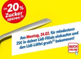 Lidl-Löffel: Gratis-Exemplar ab 25 Euro Einkaufswert am 24. Februar 2020
