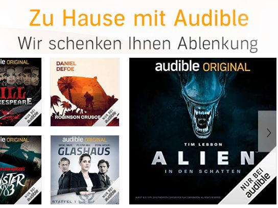 Audible: Gratis-Hörbücher mit über 19 Stunden Spielzeit auch ohne Abo