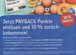 Rewe: 10 Prozent Rabatt in Form von Payback-Punkten