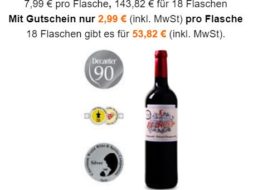 Weinvorteil: Prämierte Weine ab 2,99 Euro im 18er-Paket