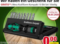 Völkner: Wera-Bitset im Wert von 24,79 Euro zum Nulltarif