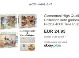 Ebay: Puzzles mit 4000 Teilen für 24,95 Euro frei Haus