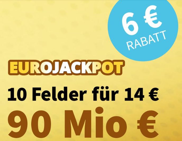 Knaller: Euro-Jackpot mit Rekordsumme in Verlängerung, 6 Euro Rabatt