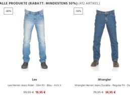 Jeans Direct: 400 Jeans, Hoodies und mehr mit über 50 Prozent Rabatt