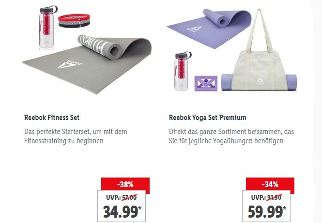 Lidl: Fitness-Artikel im Rahmen der "Shopping Week" mit Rabatt