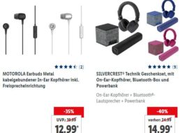 Lidl: Powerbanks, Technik-Geschenksets und mehr zu Schnäppchenpreisen