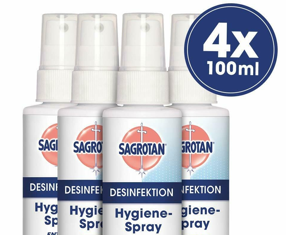 Sagrotan: Viererpack Desinfektionsspray für 12,99 Euro frei Haus