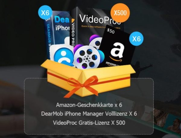 Gratis: Videoproc zum bearbeiten und konvertieren von 4K-Videos zum Nulltarif
