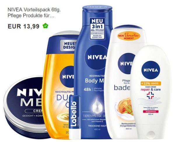 Nivea: Vorteilspack bei Ebay für 13,99 Euro frei Haus