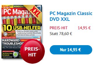 Knaller: PC Magazin Classic DVD XXL im Jahresabo für 14,95 Euro