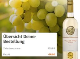 Exklusiv: 12er-Paket goldprämierter Weißwein für 47,88 Euro