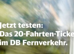 Bahn: 20-Fahrten-Ticket für Pendler ab sofort im Angebot
