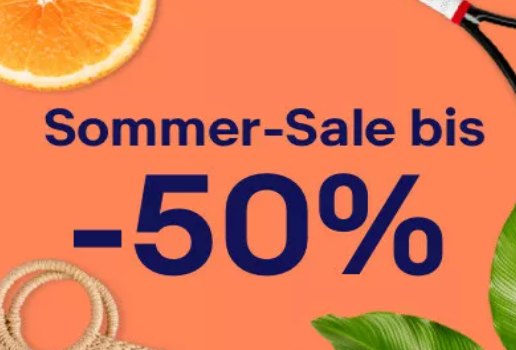 Ebay: Sommer-Sale mit "bis zu 50 Prozent Rabatt" auf Aktionsware