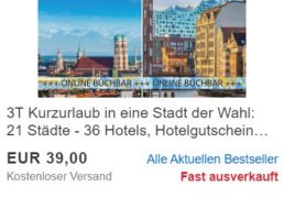 Ebay: 2 Nächte in A&O-Hotels zum Schnäppchenpreis von 35,10 Euro