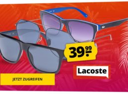 Lacoste: Sonnenbrillen bei Sportspar für 39,99 Euro