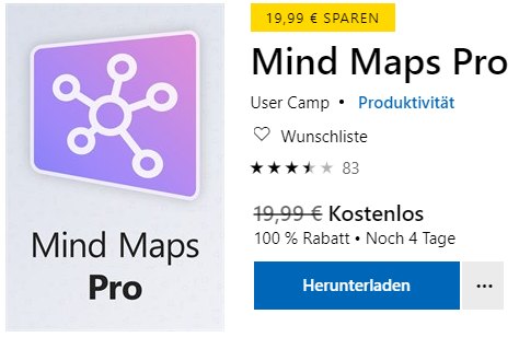 Gratis: Mindmaps Pro für 0 statt 19,99 Euro