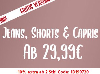 Mustang: Jeans für 29,99 Euro frei Haus, 10 Prozent Rabatt ab zwei Stück
