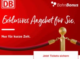 Bahn Bonus: Super-Sparpreis-Tickets ab 17,50 Euro bis Sonntag