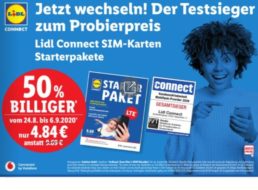Lidl: SIM-Karte mit 10 Euro Guthaben für 4,84 Euro frei Haus