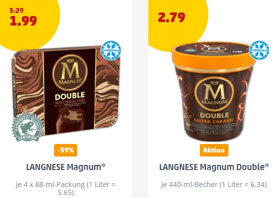 Penny: Viererpackung Magnum für 1,95 Euro