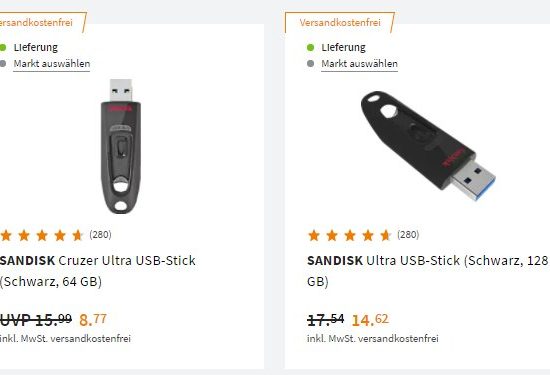 Saturn: Speicherwoche mit USB-Sticks ab 8,77 Euro frei Haus