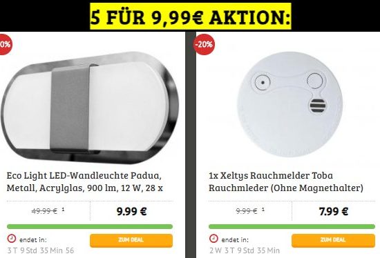 Knaller: Fünf Wunschartikel für zusammen 13,89 Euro beim Dealclub