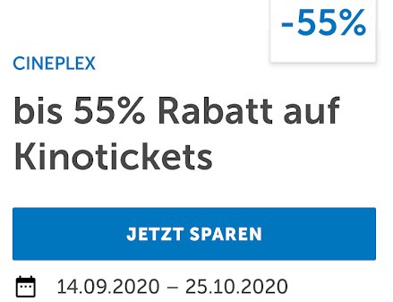 Lidl Plus: Fünf Cineplex-Tickets für 27,50 Euro