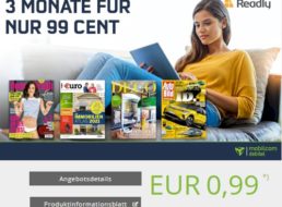 Readly: Drei Monate Zeitschriftenflatrate für pauschal 99 Cent