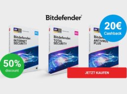 Wieder da: Bitdefender Antivirus Plus effektiv kostenlos dank Cashback