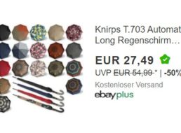Ebay: “Knirps T.703” Schirm mit langem Stock für 27,49 Euro frei Haus