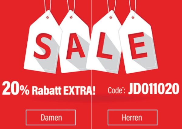 Jeans Direct: 20 Prozent Rabatt auf bereits reduzierte Markenjeans für eine Woche