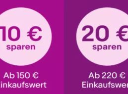 Ebay: “Cyber Monday” mit bis zu 30 Euro Rabatt