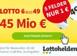 Lotto: Rekord-Jackpot von 45 Millionen Euro zum Black Friday