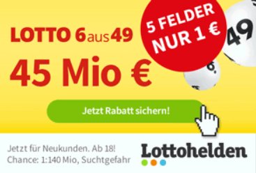 Zwangsausschuttung Lotto Jackpot Von 45 Millionen Euro Wird Heute Verteilt Discountfan De