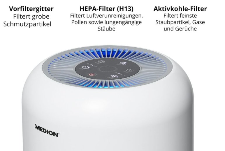 Ebay: Luftreiniger mit Hepa-Filter für 69 Euro frei Haus