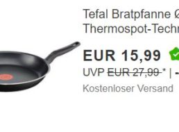 Ebay: Tefal-Pfanne mit Thermo-Spot für 15,99 Euro frei Haus