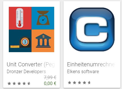 Gratis: App "Unit Converter (Pega Pro) - Premium" für 0 Euro