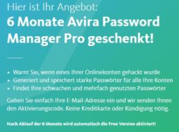 Gratis: Avira Passwort Manager Pro für 6 Monate kostenlos