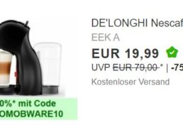 Ebay: “Dolce Gusto”-Kapselmaschine für unter 18 Euro